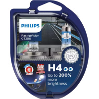 H4 PHILIPS RacingVision GT200 +200% 12V 60W