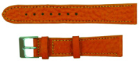 Жіночий шкіряний ремінець для годинника Mykhail Ikhtyar Ш18 мм оранжевий