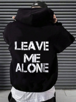 Худі чорне з ДТФ (оверсайз) | 66-234