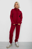 Спортивний костюм жіночий на флісі, колір бордовий, 247R2039