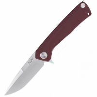 Нож Acta Non Verba Z100 Mk.II (stonewash, liner lock, plain), красный