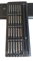 Набор прецизионной отвертки с магнитными битами 24 в 1 Screwdrivers Set в металлическом пенале