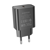 Сетевое зарядное устройство Borofone BA71A Type-C PD 20W черное