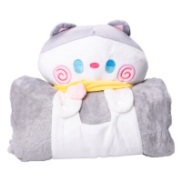 Мягкая игрушка-плед Котик 120×160 (см) 2 в 1 Серый Colorful Home 5616-68GP