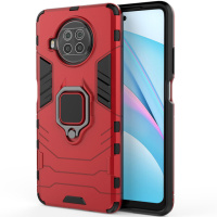 Ударостійкий чохол Transformer Ring for Magnet для Xiaomi Mi 10T Lite / Redmi Note 9 Pro 5g (Червоний / Dante Red) - купити в SmartEra.ua