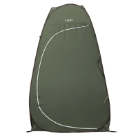 Палатка душ-туалет для кемпинга автомат 120×120×190 (см) тент для душа и туалета туристический LU-015DGR Хаки