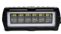 Фара-LED Прямокутник 36W 125*50*55mm (3W*12) 10-80V + DRL (діодний обід) 11-36W+DRL(Білий/Жовтий)