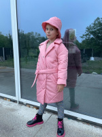 Демі пальто рожеве
