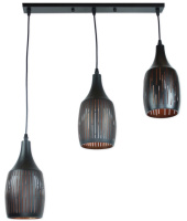 Люстра лофт подвесная SVLIGHT трехламповая 5626/3 черный