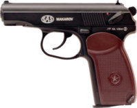 Пистолет пневматический SAS Makarov 4,5 мм KM-44DHN  черный (KM-44DHN)