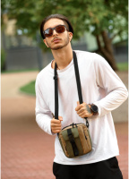 Чоловіча сумка месенджер хакі