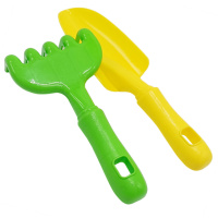 Набор для песочницы «Ромашка №5» 1135 лопатка, грабли Зелено-желтый