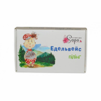 Мило ручної роботи ЕДЕЛЬВЕЙС на кокосових вершках «пілінг» 50г