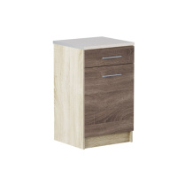 Кухонный модуль нижний с шухлядой Эверест Эко 500 дуб сонома/трюфель (без столешницы) 50х46х82 см (DTM-2895)