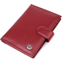 Стильная обложка на документы для женщин из натуральной кожи ST Leather 23117 Бордовый