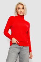 Гольф жіночий однотонний, колір червоний, 204R921