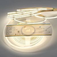 Світлодіодна стрічка LED-STIL 4000K 7 Вт/м COB 320 діодів IP33 24 Вольта 650 Lm нейтральне світло, вузька