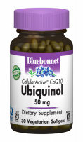 Убихинол 50мг, Cellular Active, Bluebonnet Nutrition, 30 желатиновых капсул