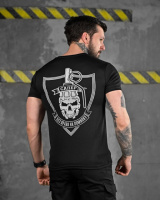 Тактична відводна футболка Сапер чорна ДЛ6505