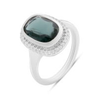 Серебряное кольцо CatalogSilver с топазом Лондон Блю 3.487ct, вес изделия 5,43 гр (2188735) 18 размер