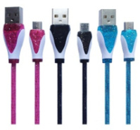 Кабель USB/IPHONE 4 глітер (73783)