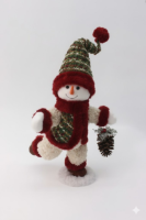 Новогодняя фигурка Снеговик с шишкой 35×26×62 (см) CR-4-14