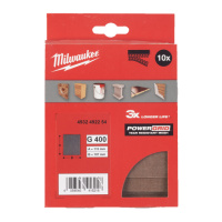 Сітка шліфувальна PG Mesh HL MILWAUKEE, 115х107мм, зерно 400, (10шт)