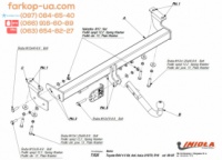 Тягово-сцепное устройство (фаркоп) Toyota RAV4 (2000-2006)