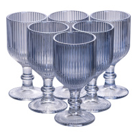 Набор рюмок на ножке 6 шт стеклянные рюмки для водки, ликера 50 (мл) набор рюмки подарочные Голубой HP7111BL