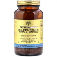 Модулятор Гомоцистеїну, Homocysteine Modulators, Solgar, 120 вегетаріанських капсул