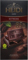 Шоколад чорний «HEIDI» 85% 80г