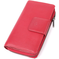 Жіночий вертикальний гаманець з натуральної шкіри 720879_1 (5084 rosso) Червоний