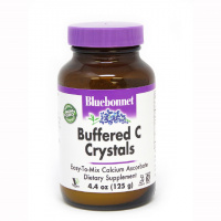 Буферизованный Витамин С в Кристаллах, Buffered C Crystals, Bluebonnet Nutrition, 4.4 унции