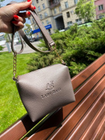 АКЦІЯ. Капучино - молодіжний, стильний та елегантний клатч на блискавці, ремінь з ланцюжком (0219)