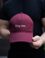 Кепка Pobedov Cap King size, Бордовий