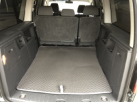 Коврик багажника V2 MAXI (EVA, полиуретановый, черный) для Volkswagen Caddy 2004-2010 гг