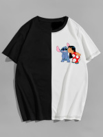 Футболка оверсайз Ліло и Стіч - комбінований - 57-500