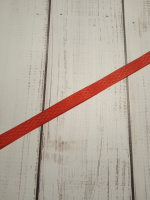 Стрічка атласна з малюнком ромб.Колір: червоний. Розмір: 1 см