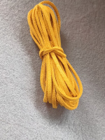 Шнур замшевый/ ширина 3 мм/ горчичный/ 3 метра