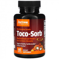 Смесь токотриенолов и Витамин E, Toco-Sorb, Jarrow Formulas, 60 гелевых капсул