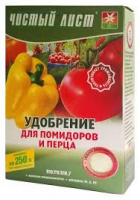 Чистий лист, 300 г, добриво кристалічне для помідорів, перцю