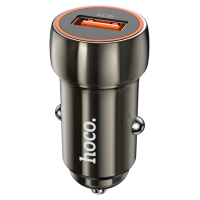 Набор АЗУ 12-24V HOCO Z46 + кабель Type-C, 1xUSB, 18W, кабель 1м, Black, Box