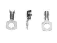 Наконечник латунний автомобільний № 046 що затискається д отвору під гвинт 6,2 мм, для проводу 0,5-2,5 мм кв