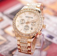 Женские наручные часы золото Geneva