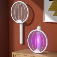 Электрическая мухобойка-ловушка 3 в 1 с УФ-лампой White