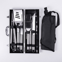 Набор аксессуаров для барбекю, мангала, гриля 19 предметов 42х14х7.5 см в кейсе HP-21-3