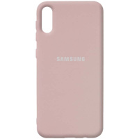 Чохол Silicone Cover Full Protective (AA) Для Samsung Galaxy A02 (рожевий / Pink Sand) - купити в SmartEra.ua