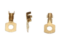 Наконечник латунний автомобільний № 048 що затискається д отвору під гвинт 5,2 мм, для проводу 0,5-2,5 мм кв