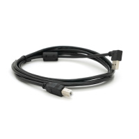 Кабель USB 2.0 RITAR AM/BM, 2.0m, угловой 90°, черный