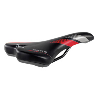 Сідло велосипедне Selle Monte Grappa Dike, чорно-червоне